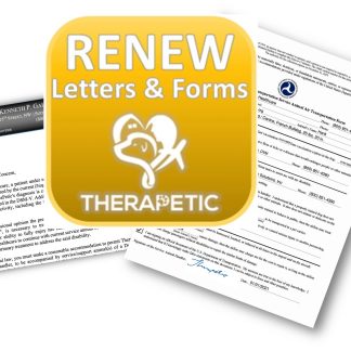 RENEW Service Dog / Support Animal Letters, Forms & Registration
