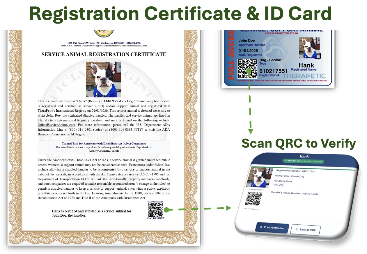 Registration certificate and digital ID card